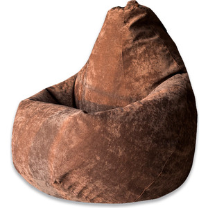 Кресло-мешок DreamBag Коричневый микровельвет XL 125x85 кресло мешок dreambag розовый микровельвет 2xl 135x95