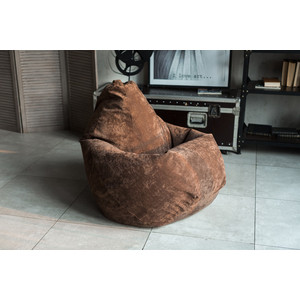 Кресло-мешок DreamBag Коричневый микровельвет XL 125x85