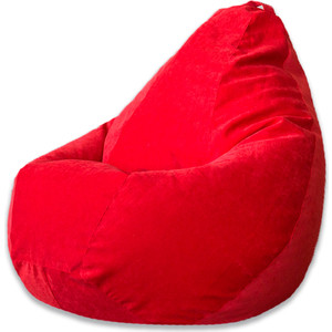 Кресло-мешок DreamBag Красный микровельвет XL 125x85 кресло мешок dreambag розовый микровельвет 3xl 150x110