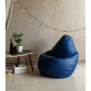Кресло-мешок DreamBag Синяя экокожа 2XL 135x95