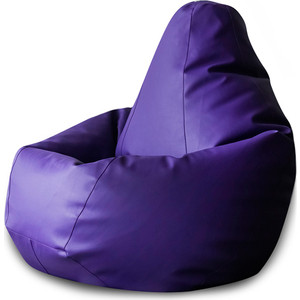 Кресло-мешок DreamBag Фиолетовая экокожа 2XL 135x95 кресло мешок dreambag оранжевая экокожа 3xl 150x110