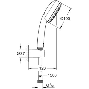 Душевой набор Grohe New Tempesta Cosmopolitan (26084002)