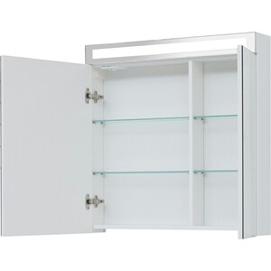 Зеркальный шкаф Dreja Max 80 белый глянец (77.9009W)