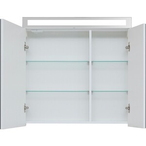 Зеркальный шкаф Dreja Max 80 белый глянец (77.9009W)
