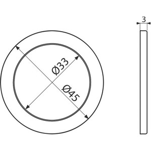 Прокладка AlcaPlast состоящая из двух частей 6/4" (A7991)