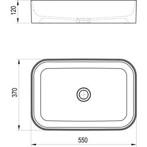 Раковина-чаша Ravak Ceramic R Slim 55х37 (XJX01155002)