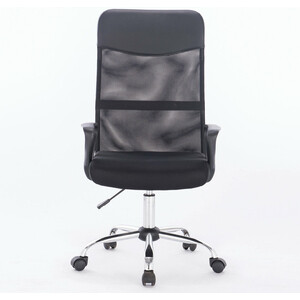 Кресло Brabix Tender MG0330 с подлокотниками, хром черное (531845) кресло офисное brabix formula ex 537 экокожа черное 531388