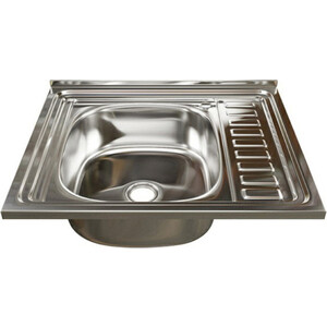 Кухонная мойка Mixline Накладная 60x50 нержавеющая сталь 0,4 мм (4640030862405) накладная мойка ledeme