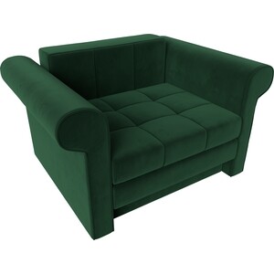 Кресло-кровать АртМебель Берли велюр зеленый кровать двуспальная артмебель герда микровельвет зеленый