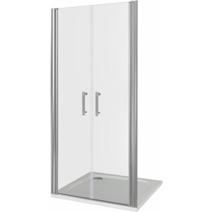Душевая дверь Good Door Mokka SD-100-C-WE 100х185 прозрачная, хром матовый (МК00004)