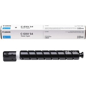 Картридж Canon C-EXV54C Тонер-картридж для iR ADV C3025/C3025i (8500 стр.), голубой (1395C002) картридж для лазерного принтера cactus cs tk8800c голубой совместимый
