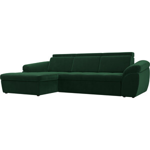 Угловой диван Лига Диванов Мисандра велюр зеленый левый угол кресло лига диванов бергамо велюр зеленый 111982