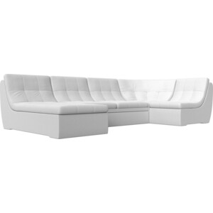 Модульный диван Лига Диванов Холидей экокожа белый П-образный п образный модульный диван лига диванов