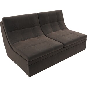 Модуль Лига Диванов Холидей раскладной диван велюр коричневый модуль лига диванов холидей люкс кресло микровельвет коричневый
