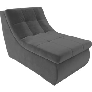 Модуль Лига Диванов Холидей кресло велюр серый модуль лига диванов холидей раскладной диван велюр серый