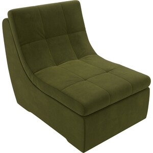Модуль Лига Диванов Холидей кресло микровельвет зеленый