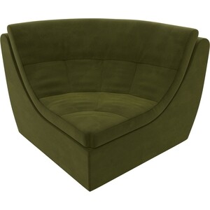 Модуль Лига Диванов Холидей угол микровельвет зеленый модуль лига диванов холидей кресло микровельвет зеленый