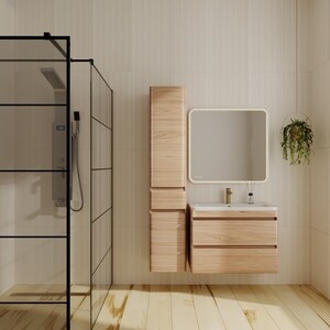 Мебель для ванной Style line Атлантика Люкс 80 подвесная, ясень перламутр
