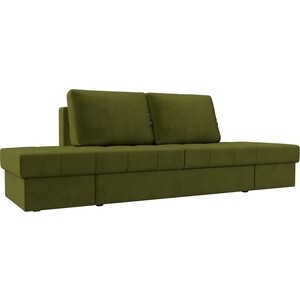 Диван трансформер Лига Диванов Сплит микровельвет зеленый надувной диван трансформер bestway