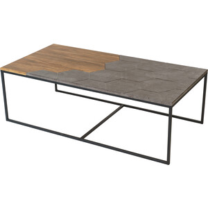 Журнальный стол Мебелик Китч дуб американский/серый бетон стол обеденный мебелик кросс дуб американский