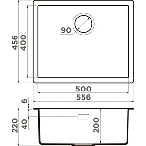 Кухонная мойка и смеситель Omoikiri Yamakawa 55-U/I GB графит (4993780, 4994284)