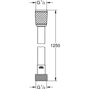 Душевой шланг Grohe Relexaflex 125 см, ПВХ, хром (45971001)