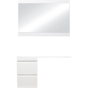Мебель для ванной Style line Даллас Люкс 38 (100L) подвесная, под стиральную машину, белая эмаль зеркало style line даллас люкс 120 венге 2000949095806