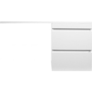 Тумба под раковину Style line Даллас Люкс 48 (110) подвесная, под стиральную машину, белая эмаль (СС-00002350) зеркало шкаф style line