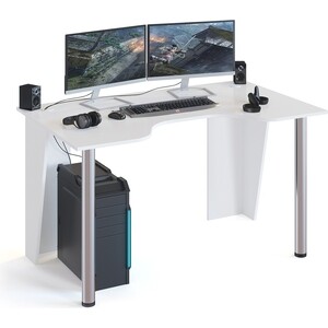 Стол компьютерный СОКОЛ КСТ-18 белый стол компьютерный мебельный двор с мд ск11 1 дуб 1023590