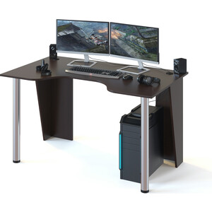 Стол компьютерный СОКОЛ КСТ-18 венге компьютерный стол кст 02 900 × 900 × 740 мм венге