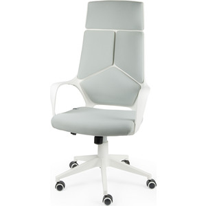 Кресло офисное NORDEN IQ white+grey белый пластик/серая ткань абажур облако 1xe14 ткань белый