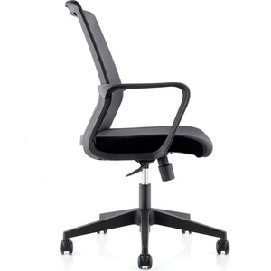 Кресло офисное NORDEN Интер LB/ черный пластик/черная сетка/черная ткань
