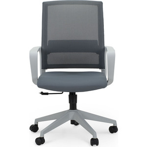 Кресло офисное NORDEN Практик grey LB/ серый пластик/серая сетка/серая ткань