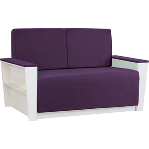Диван-кровать Шарм-Дизайн Бруно 2 рогожка фиолетовый кушетка шарм дизайн гамма 120 левый белый и фиолетовый