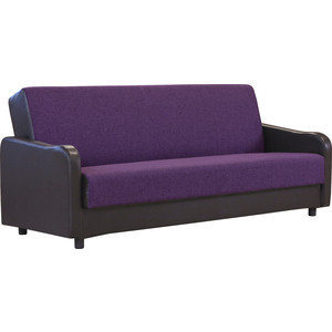 Диван книжка Шарм-Дизайн Лига 2 фиолетовый диван кровать шарм дизайн шарм 160 экокожа черная и серый шенилл