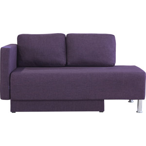 Кушетка Шарм-Дизайн Леон левый фиолетовый кровать шарм дизайн классика 100 рогожка фиолетовый