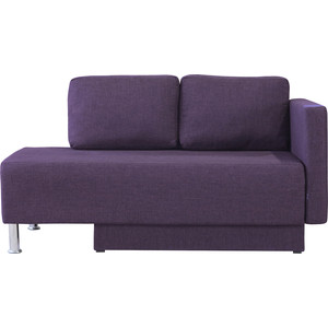 Кушетка Шарм-Дизайн Леон правый фиолетовый кровать шарм дизайн классика 100 рогожка фиолетовый