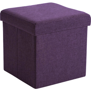 Пуф Шарм-Дизайн Пикник фиолетовый табурет со спинкой складной бело фиолетовый