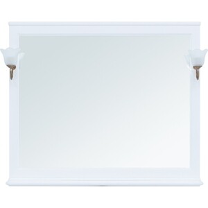 Зеркало Aquanet Валенса 120 с подсветкой, белое матовое (238831, 173024) зеркало aquanet алассио 45х95 с подсветкой и подогревом 249339