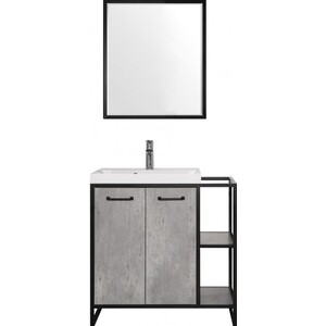 Мебель для ванной Style line Лофт 80 бетон зеркальный шкаф style line экзотик 80 бетон лс 00000399