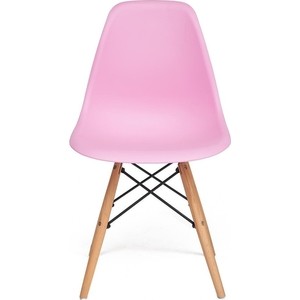 Стул TetChair Secret De Maison Cindy (Eames) (mod. 001) дерево натуральный, металл черный, сиденье light pink