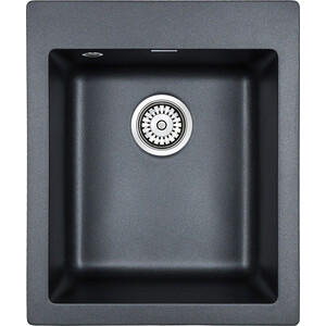 Кухонная мойка Paulmark Leer черный металлик (PM104249-BLM)