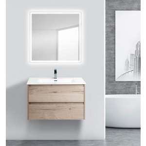 Тумба с раковиной BelBagno Kraft 80, Rovere Galifax Bianco (KRAFT-800-2C-SO-RGB, BB800ETL)