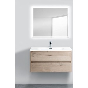 Тумба с раковиной BelBagno Kraft 100, Rovere Galifax Bianco (KRAFT-1000-2C-SO-RGB, BB1000ETL)