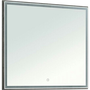 Зеркало Aquanet Nova Lite 90 с подсветкой, дуб рошелье (242263) зеркало aquanet алассио 45х95 с подсветкой и подогревом 249339