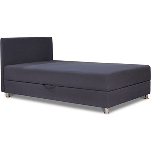 Кровать Шарм-Дизайн Классика 100 темно-серый кровать шарм дизайн классика 140 фиолетовая рогожка и белая экокожа