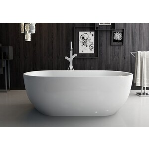 Акриловая ванна BelBagno 150x80 слив-перелив хром (BB70-1500-800)