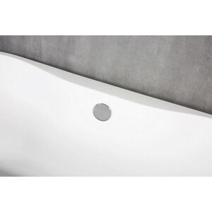 Акриловая ванна BelBagno 150x75 со смесителем, слив-перелив хром (BB201-1500-800, F7514100)