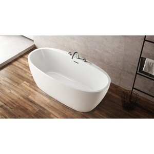 Акриловая ванна BelBagno 150x80 слив-перелив хром (BB404-1500-800)