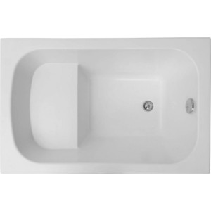 Акриловая ванна Aquanet Seed 110х70 сидячая, с каркасом и панелью (246173, 246135) подголовник для ванны универсальный aquanet t9 белый 00204062